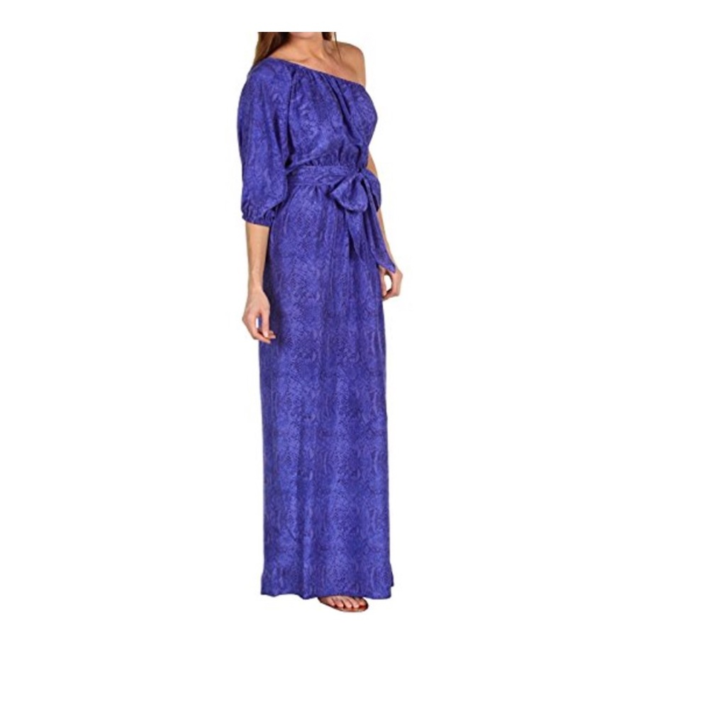 Rebecca Taylor NWT Silk Maxi One Shoulder Dress 8